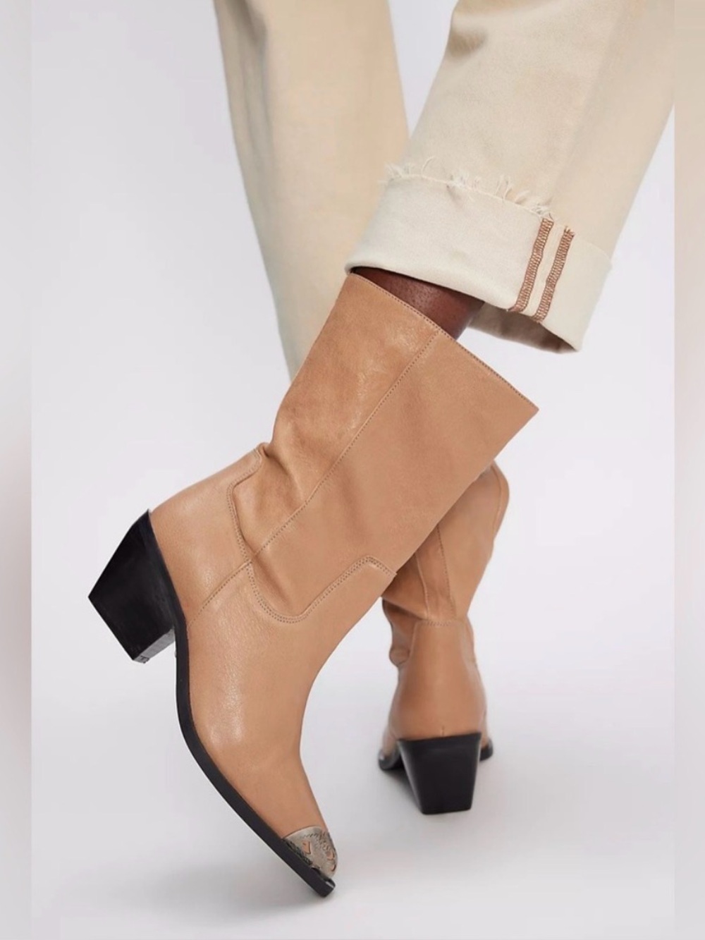 Faster Horses Western Bootie in Tan